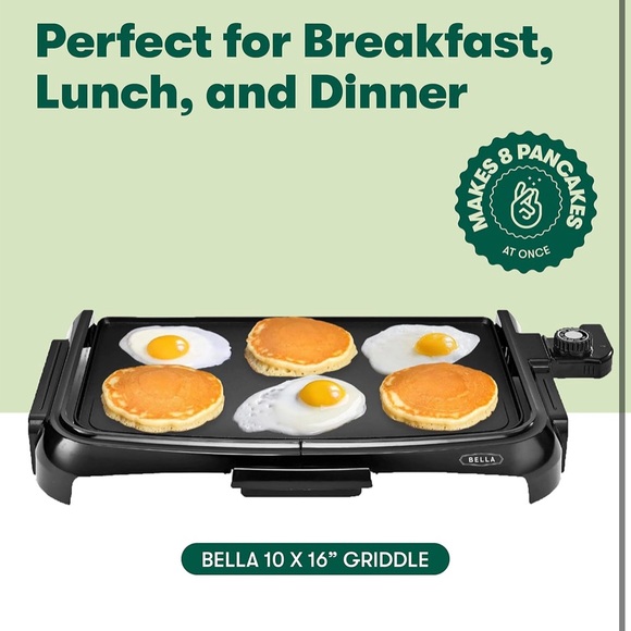 BELLA Griddle Ceramic Copper TI, Healthy-Eco Non-stick - Picture 5 of 6